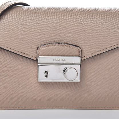 Prada Saffiano Lux Sound Shoulder Bag Cipria 9 of 15