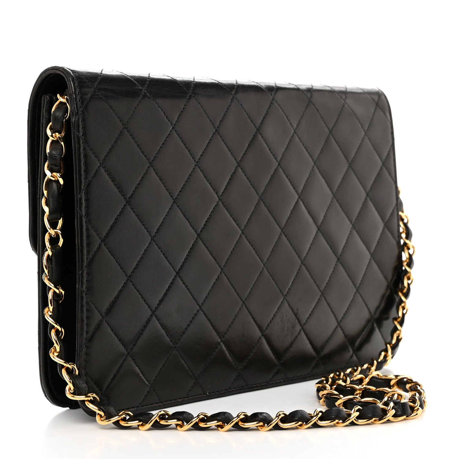 Chanel Lambskin Quilted Medium Single Flap Black 2 of 10