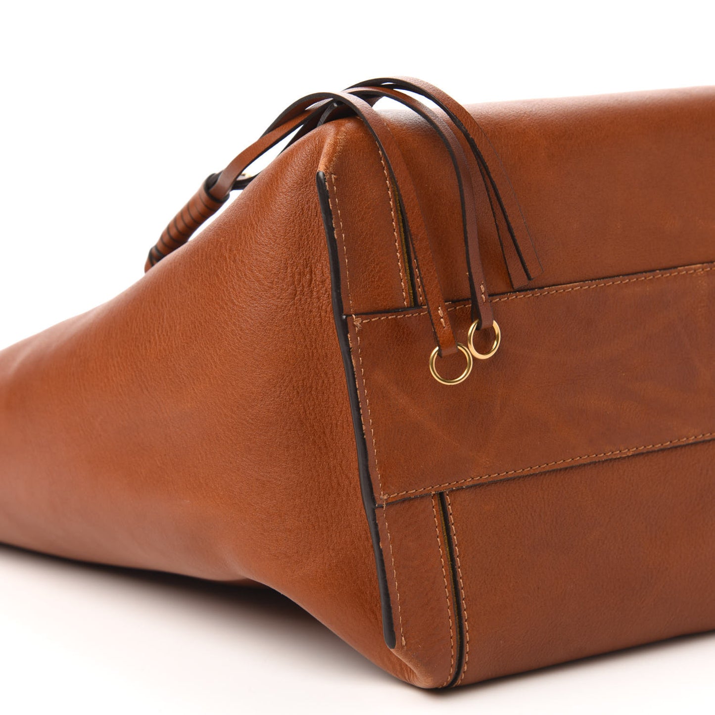 Smooth Calfskin Medium Milo Shopping Tote Tan