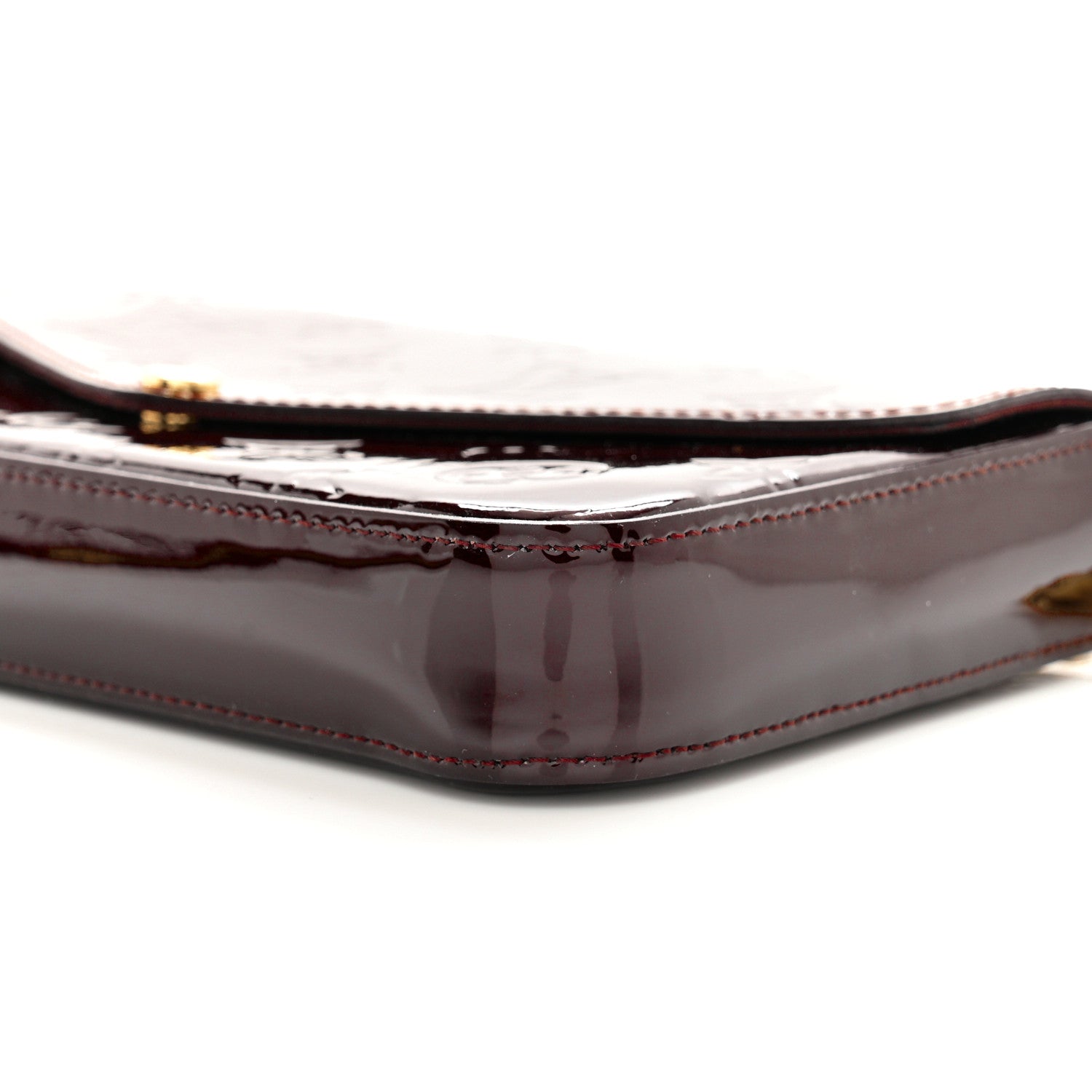 Louis Vuitton LOUIS VUITTON Vernis Pochette Felicie Chain Wallet Amarante 12 of 12