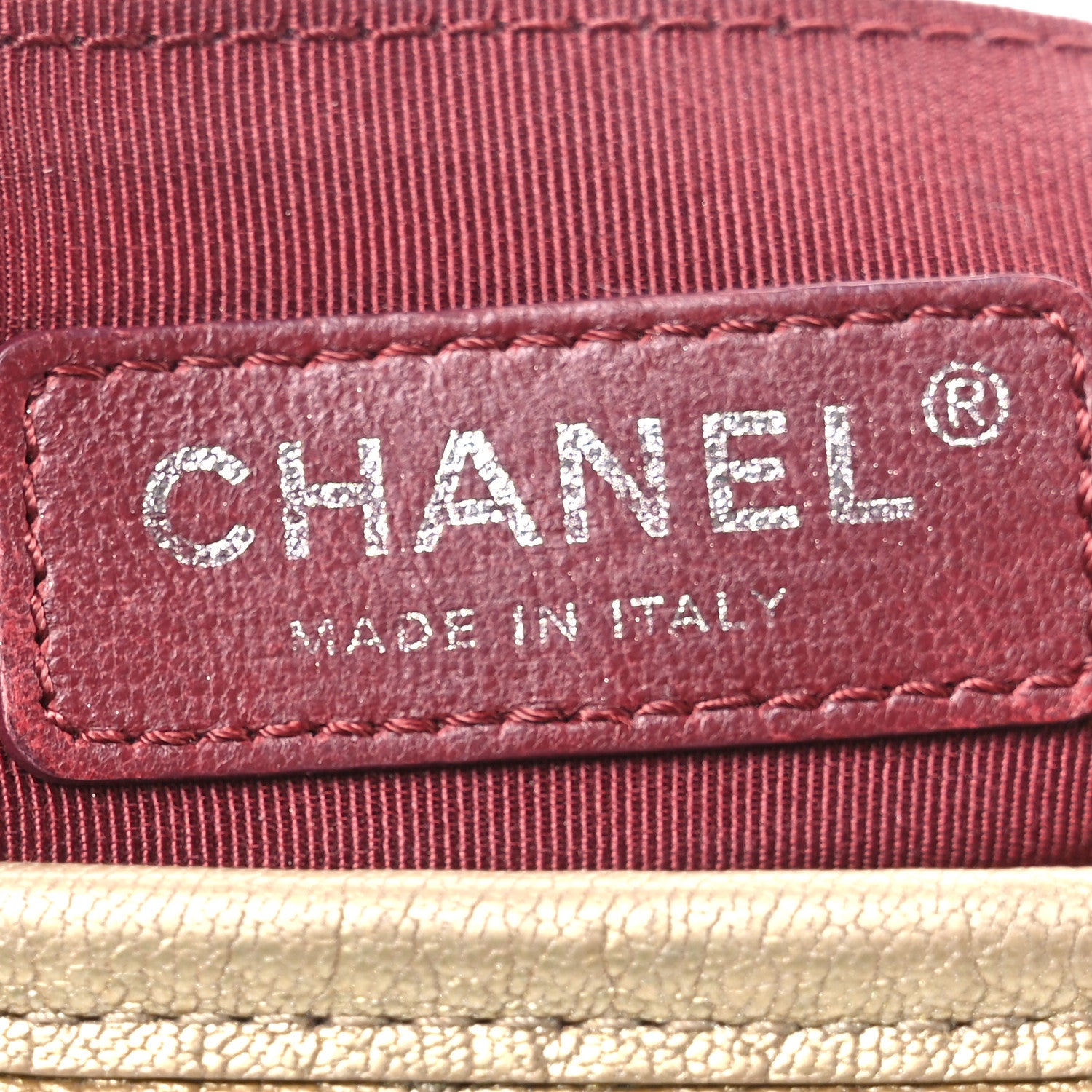 Chanel Metallic Goatskin Quilted Small Gabrielle Hobo Gold Bronze 6 of 10