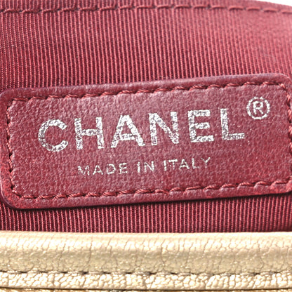 Chanel Metallic Goatskin Quilted Small Gabrielle Hobo Gold Bronze 6 of 10