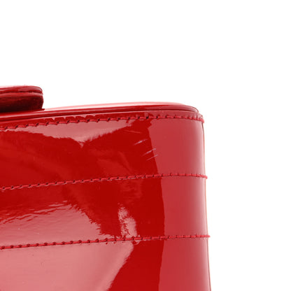 Saint Laurent Patent Matelasse Monogram Large Vicky Chain Bag Rouge Eros 11 of 14