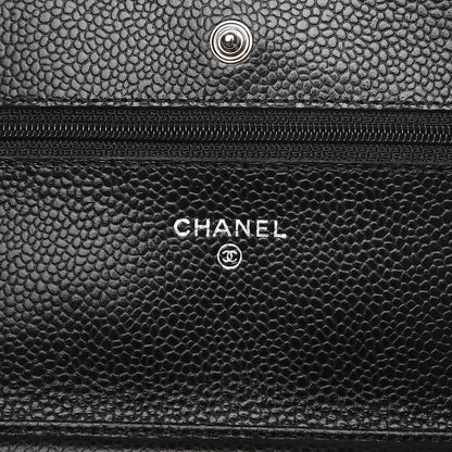 Chanel Caviar Quilted Wallet On Chain WOC Black 6 of 9