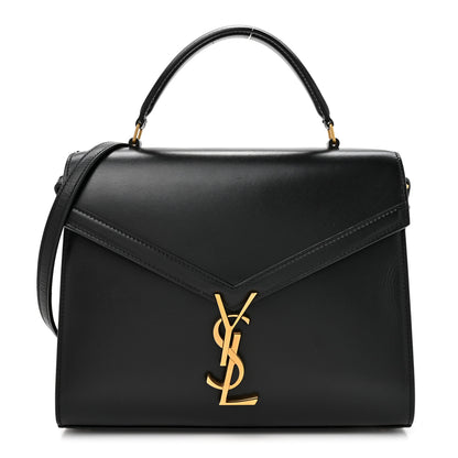 Saint Laurent Smooth Calfskin Medium Classic Monogram Cassandra Top Handle Black 1 of 12