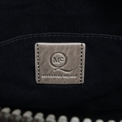 Alexander McQueen McQ Crocodile Embossed Lambskin The YT Bag Dove Grey 7 of 11