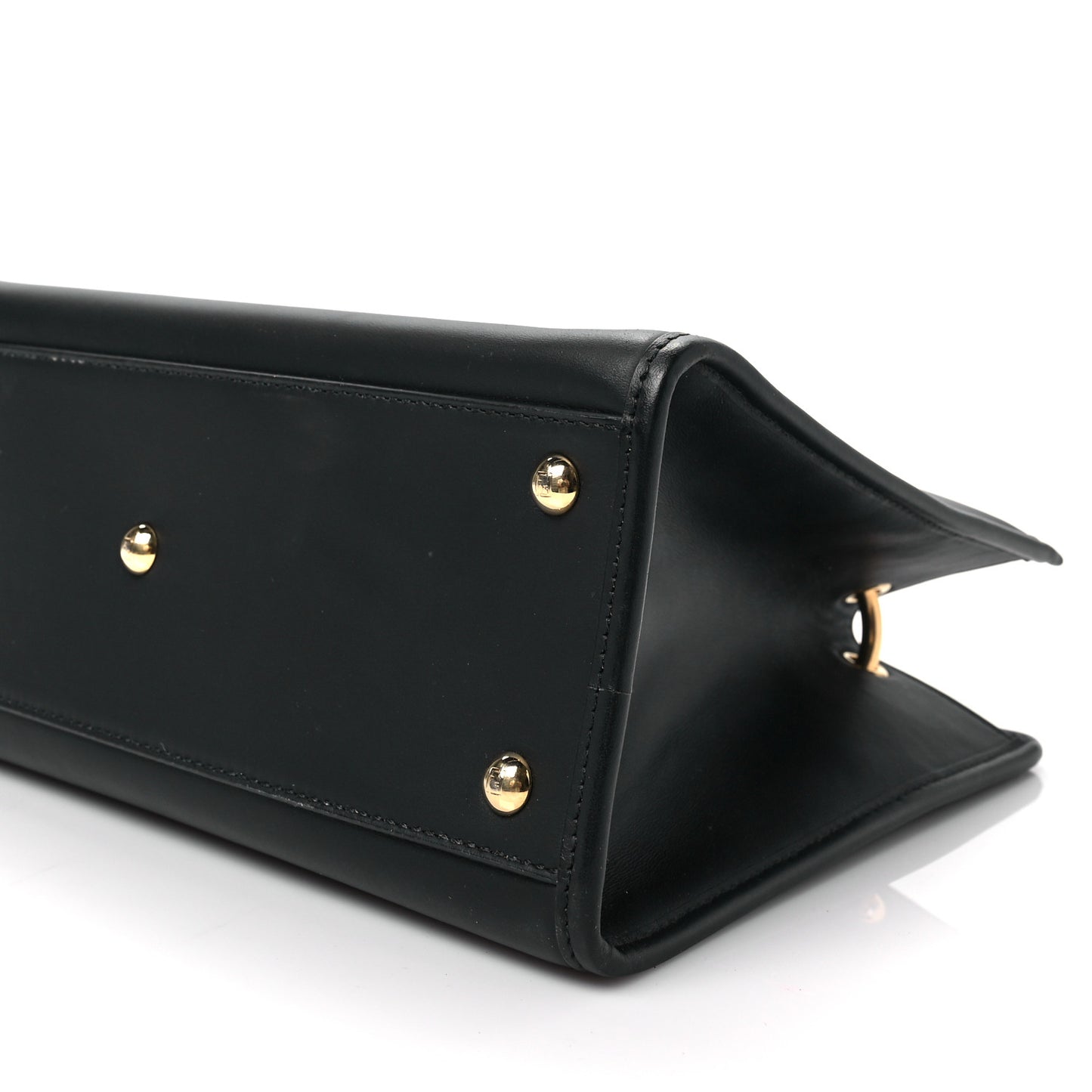 Vitello Century F is Fendi FF 1974 Embossed Small Runaway Satchel Black Maya