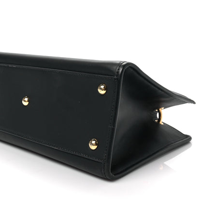 Fendi Vitello Century F is Fendi FF 1974 Embossed Small Runaway Satchel Black Maya 7 of 7