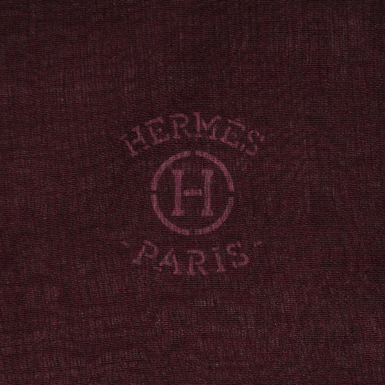 Hermes Cashmere Silk Plume Stole Cassis 3 of 4