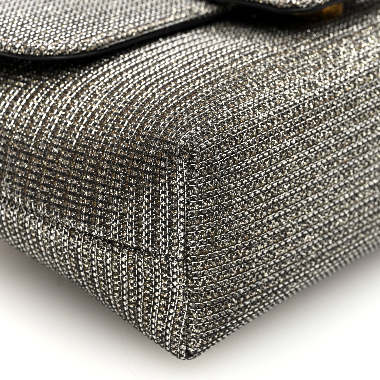 Celine Glitter Textile Teen Victoire Bag Gold 8 of 9