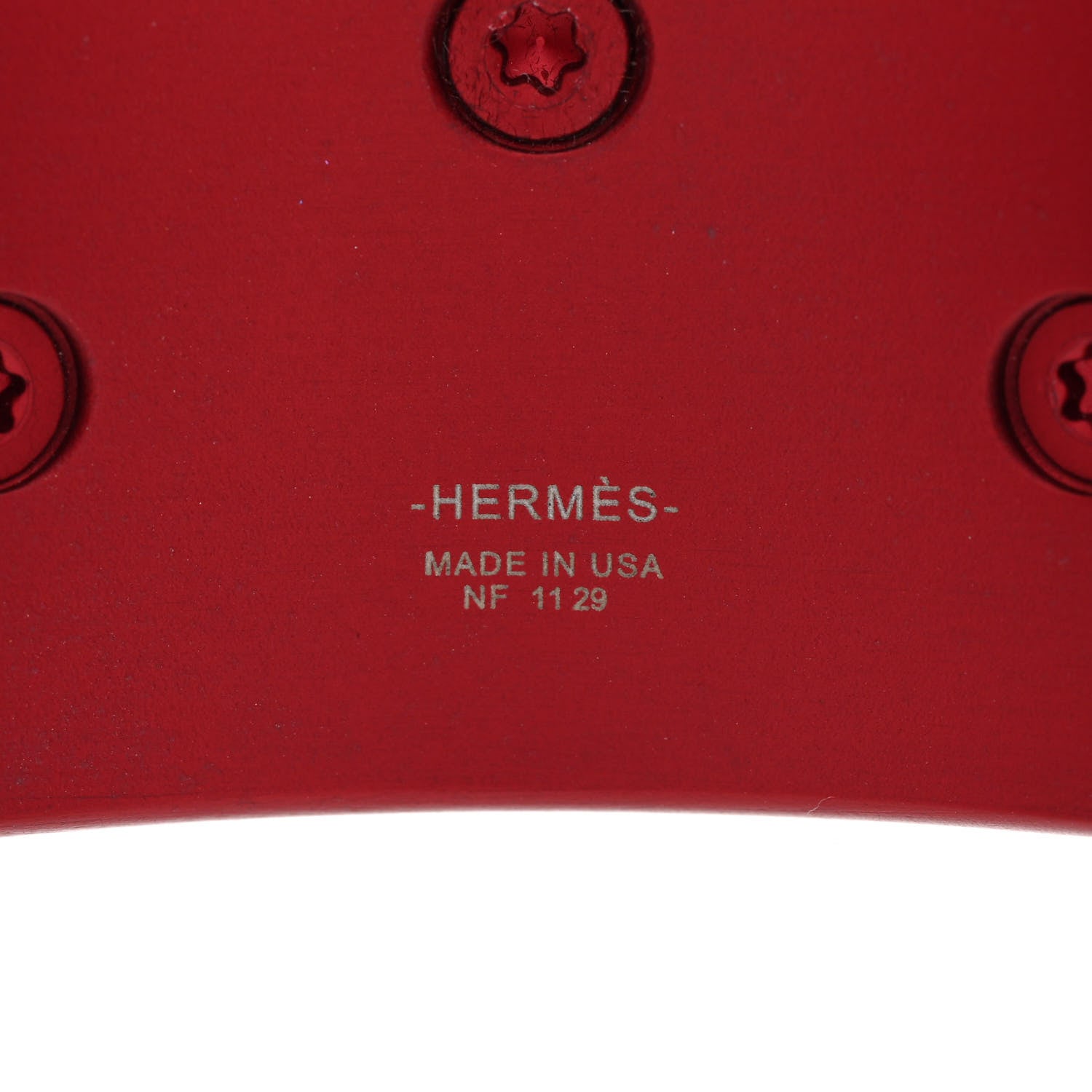 Hermes Aluminium Sunset Collier De Chien CDC Bracelet Rouge H 4 of 6