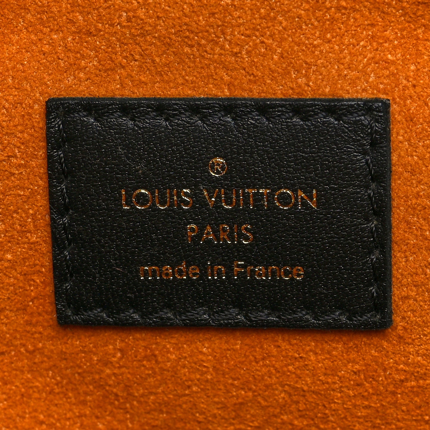 Lambskin Embossed Monogram Coussin MM Black