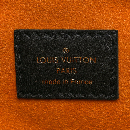 Louis Vuitton Lambskin Embossed Monogram Coussin MM Black 6 of 9