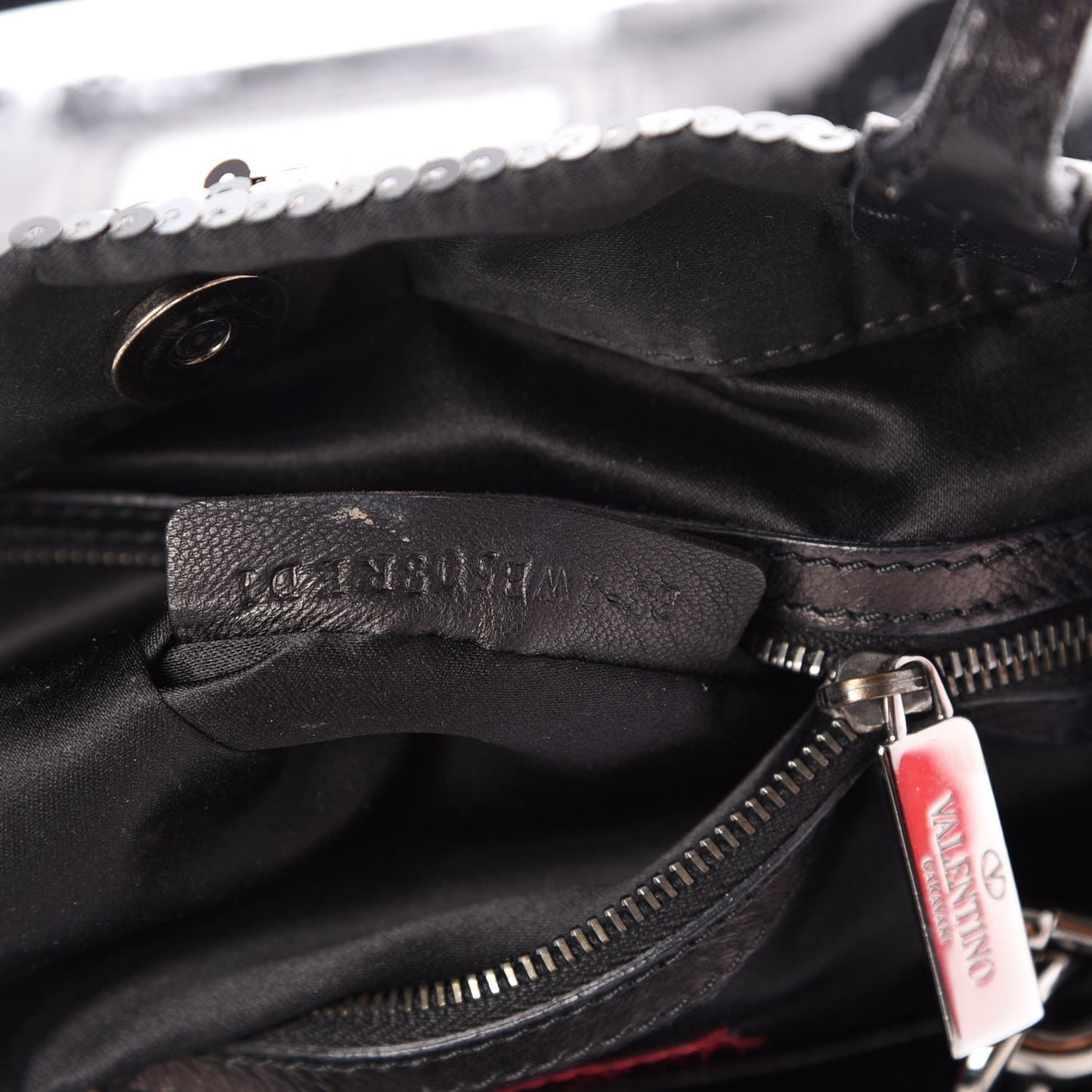 Sequin Petale Tote Black