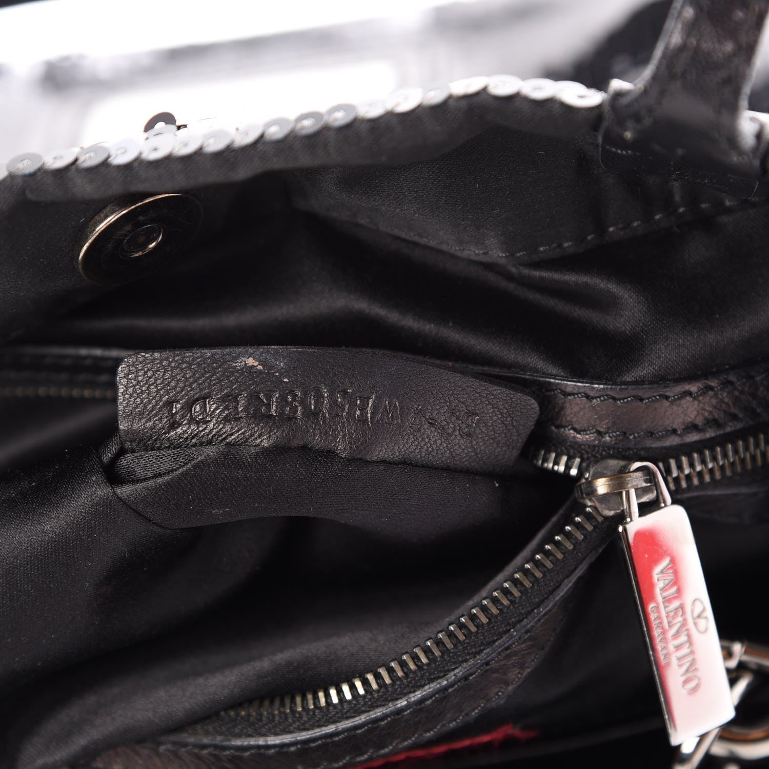 Valentino Garavani Sequin Petale Tote Black 8 of 8