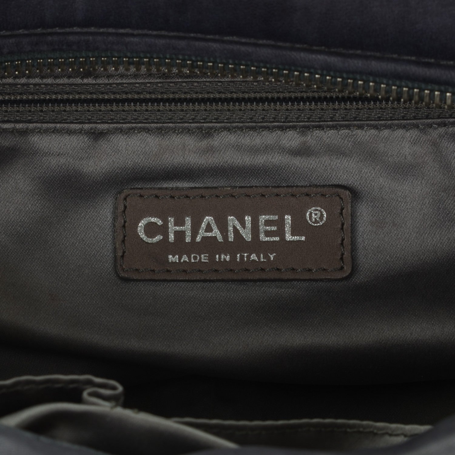 Chanel Lambskin Tweed Double Stitch Bowler Grey 9 of 10