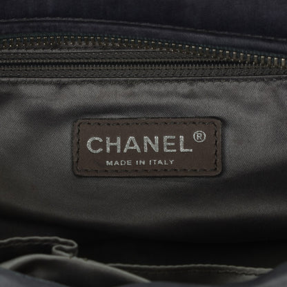 Chanel Lambskin Tweed Double Stitch Bowler Grey 9 of 10