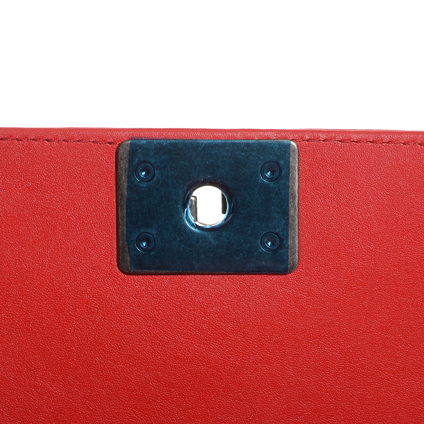 Galuchat Lambskin Mini Boy Flap Red