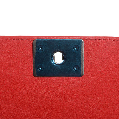 Chanel Galuchat Lambskin Mini Boy Flap Red 6 of 8