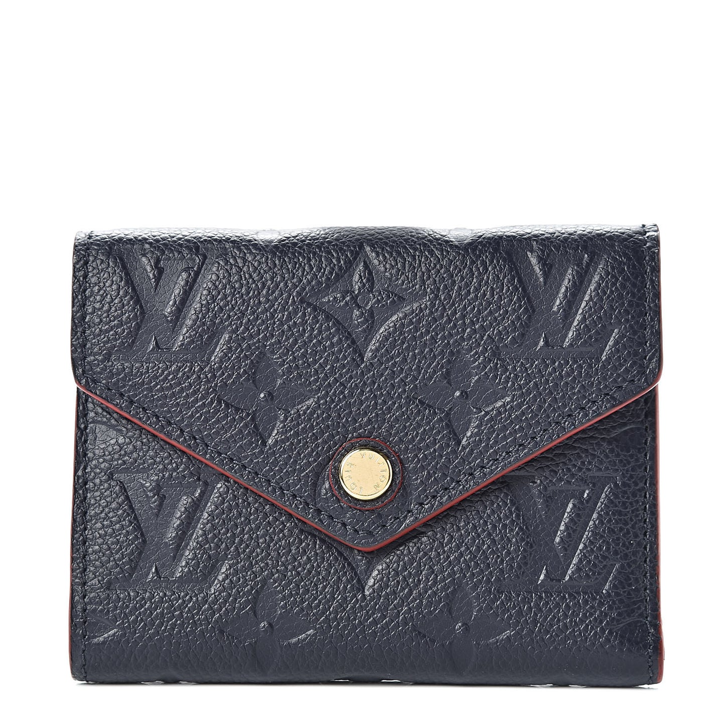 Empreinte Victorine Wallet Marine Rouge