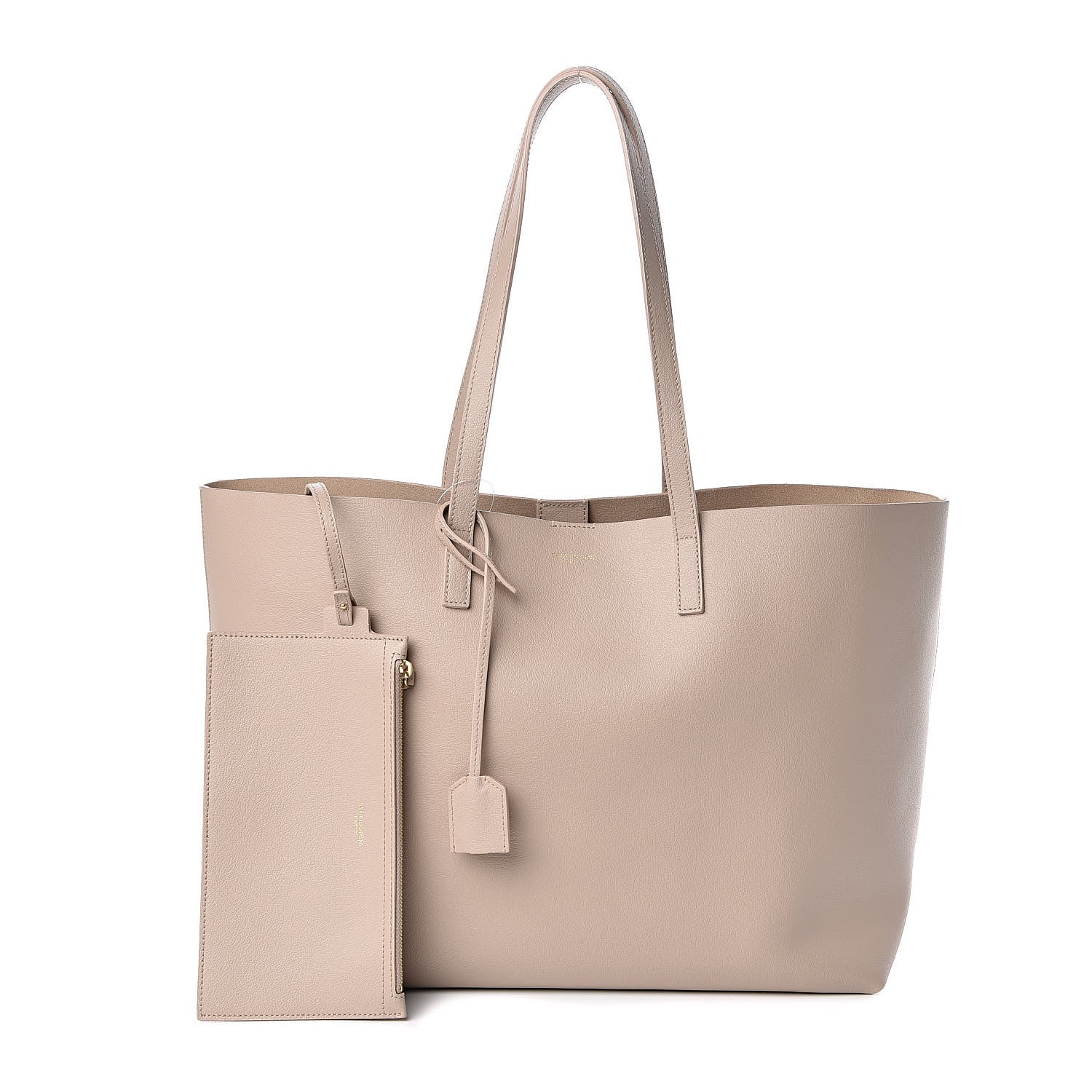 Saint Laurent Calfskin Large Shopping Tote Nude Powder 1 of 11