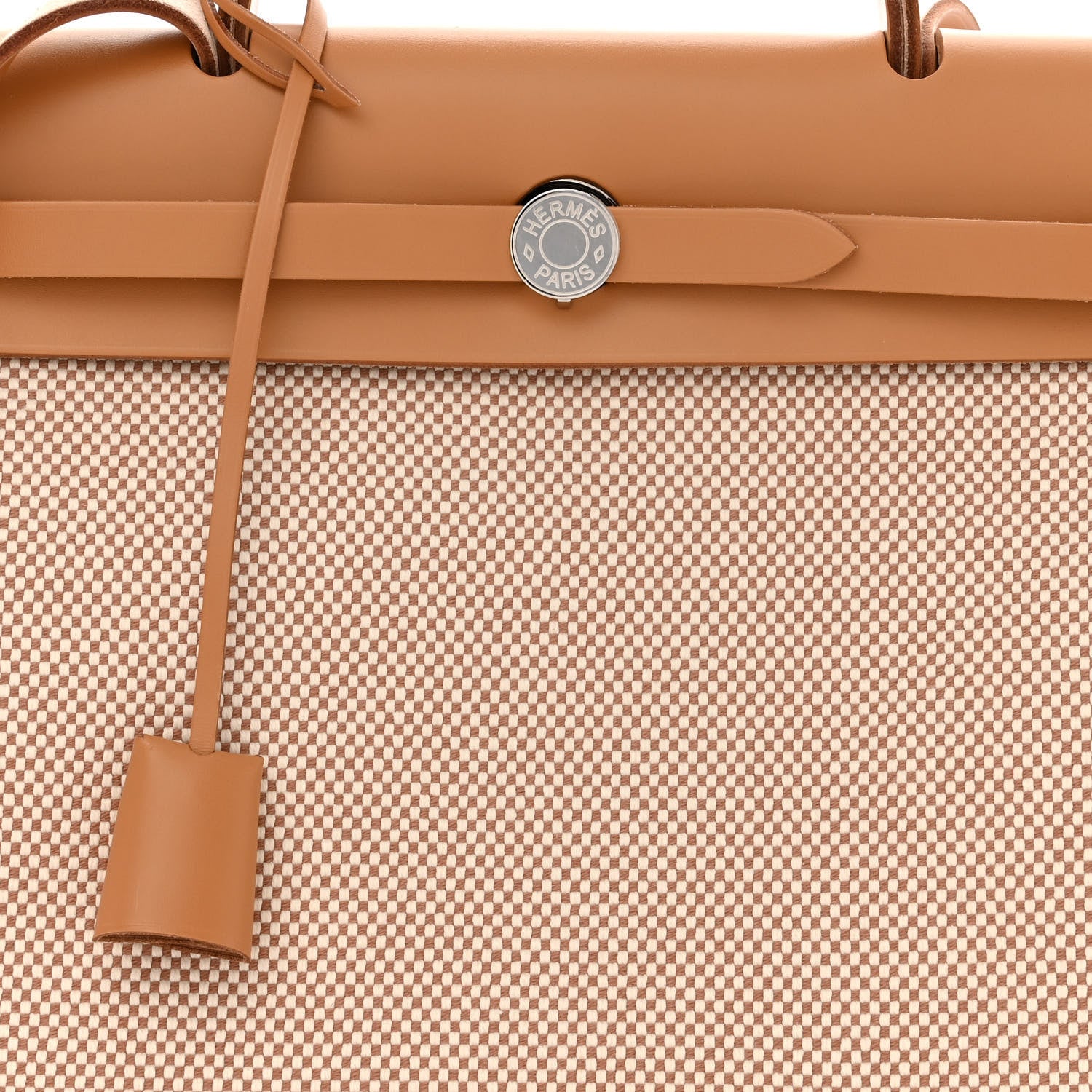 Hermes Vache Hunter Criss Viking Herbag Zip Retourne 31 PM Ecru Beige Naturel 10 of 13