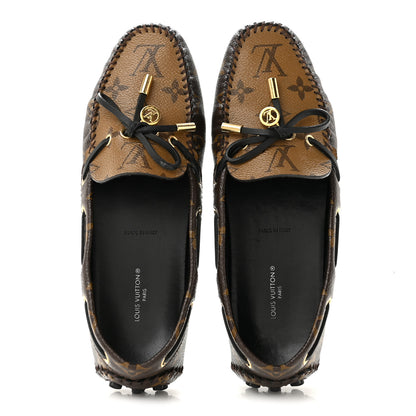 Louis Vuitton Patent Reverse Monogram Gloria Loafers 37 2 of 10