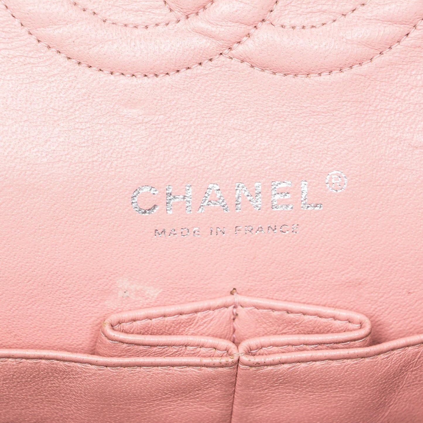 Caviar Quilted Medium Double Flap Pink