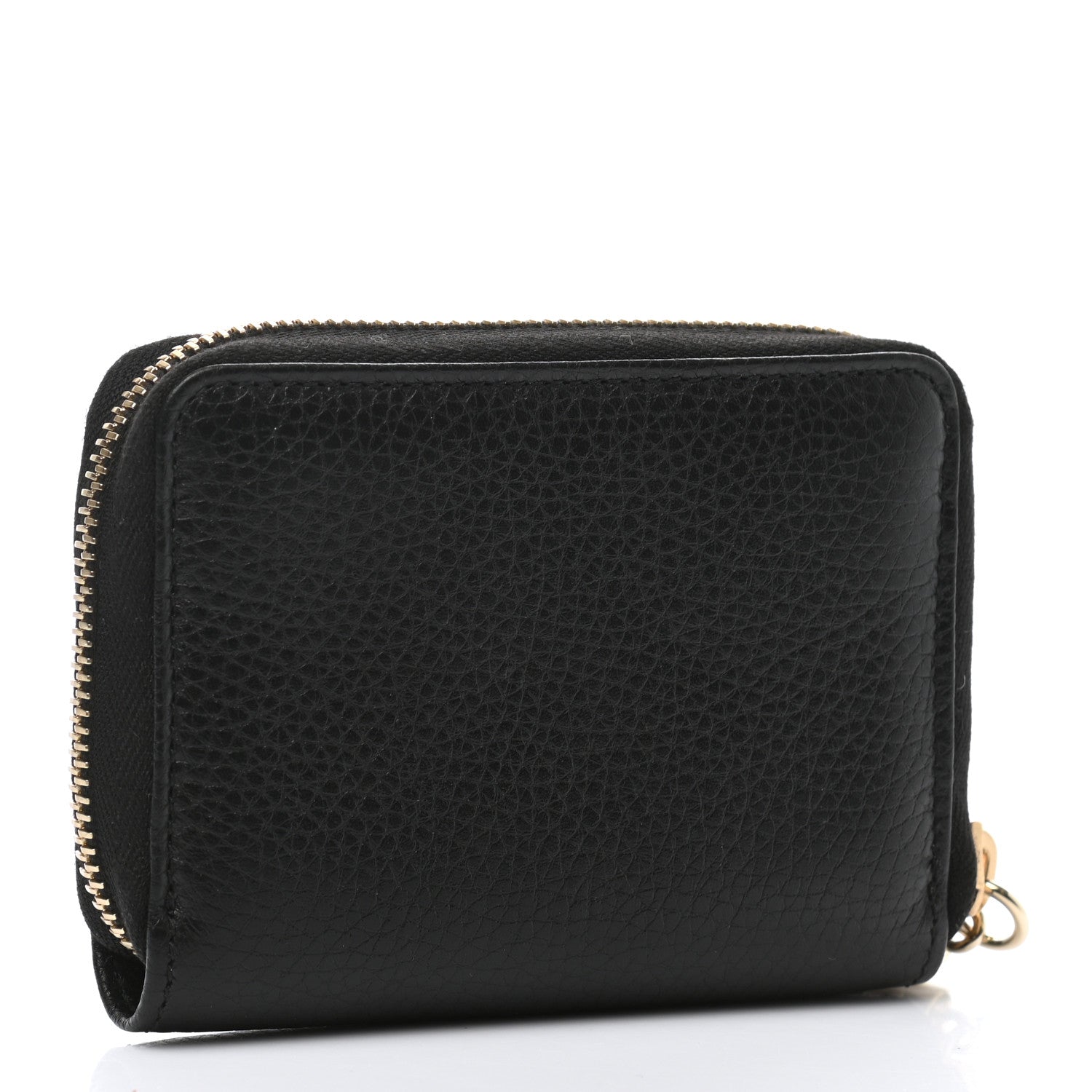Gucci Pebbled Calfskin Small Soho Zip Around Wallet Black 3 of 7