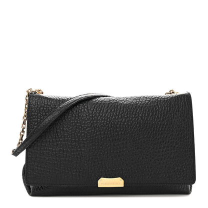 Burberry Signature Grain Large Mildenhall Shoulder Bag Black 1 of 13
