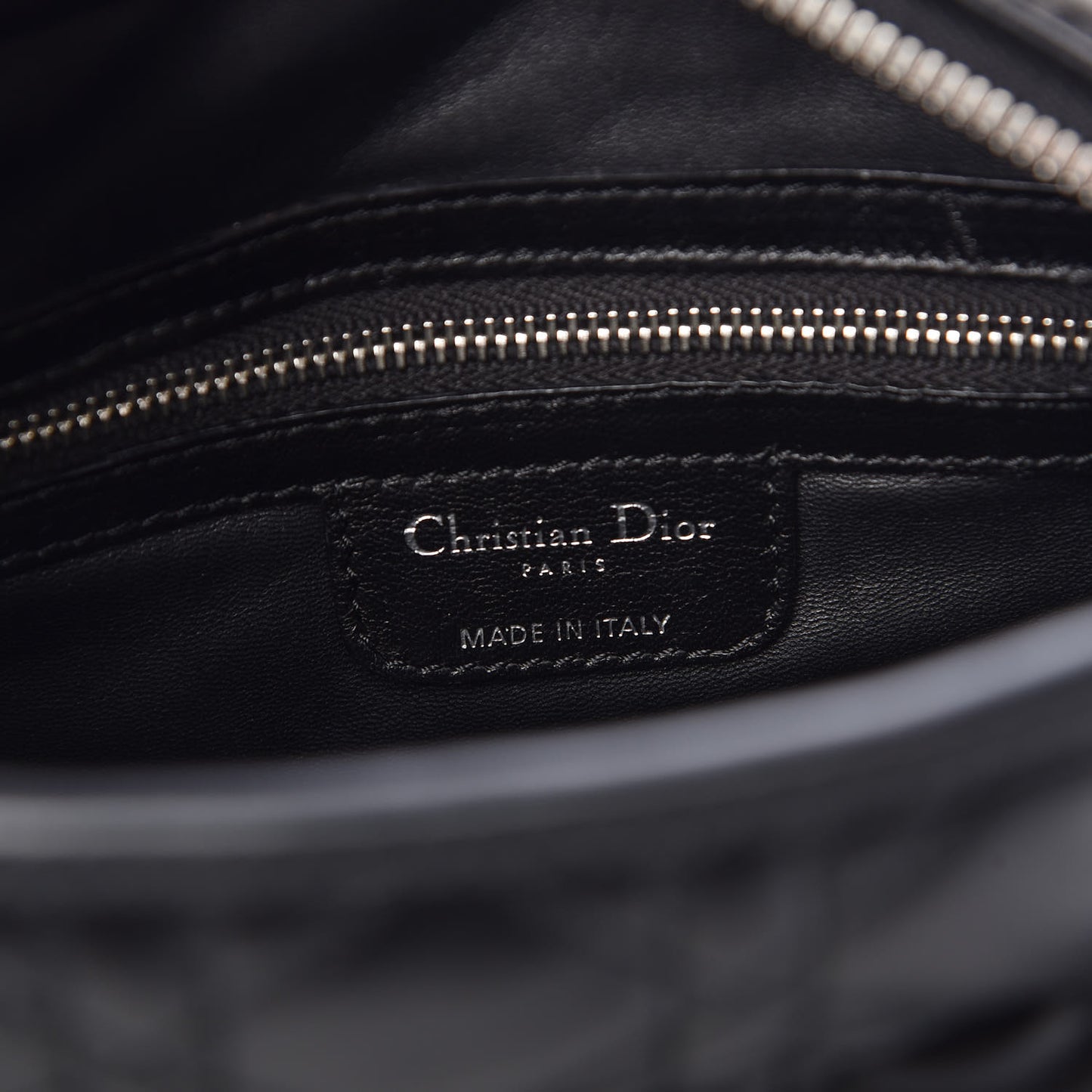 Lambskin Cannage Medium Soft Lady Dior Black