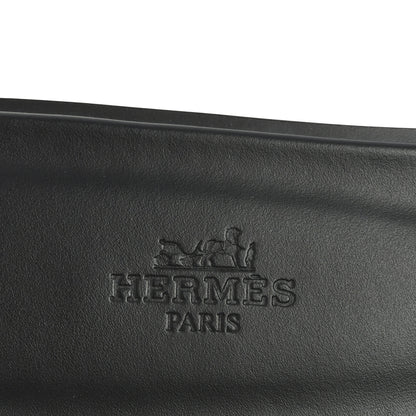Hermes Box Calfskin Oran Sandals 37 Black 6 of 9