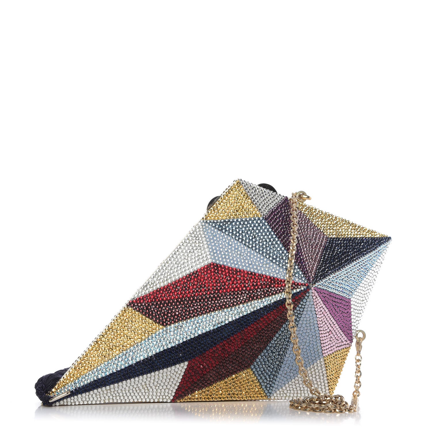 Judith Leiber Crystal Kite Minaudiere Clutch Multicolor 3 of 13