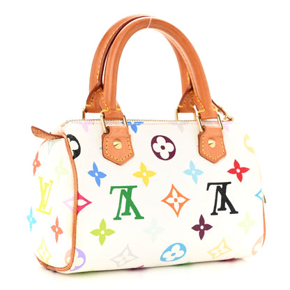 Louis Vuitton Monogram Multicolor Mini Sac HL Speedy White 3 of 9