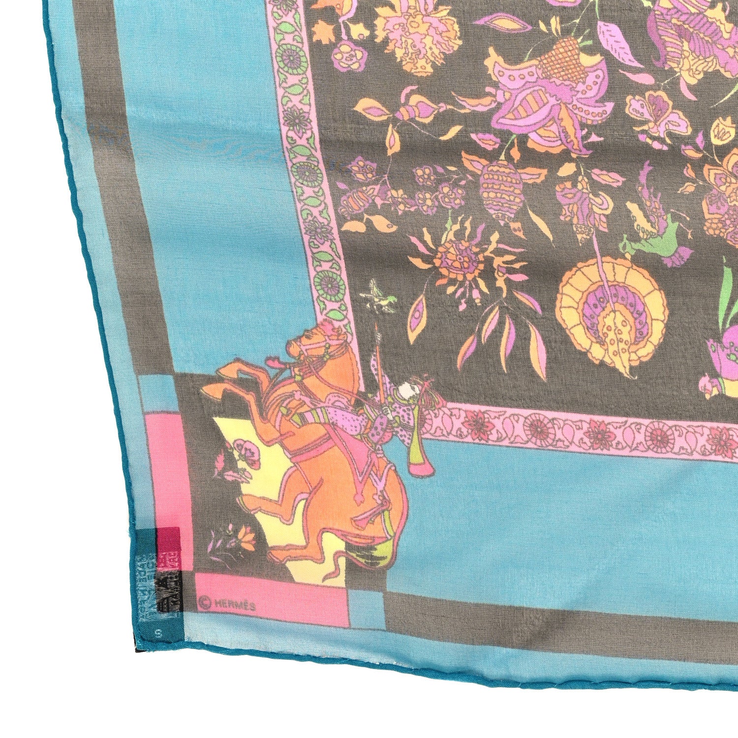 Hermes Mousseline Silk Fantaisies Indiennes Scarf 45 1977355