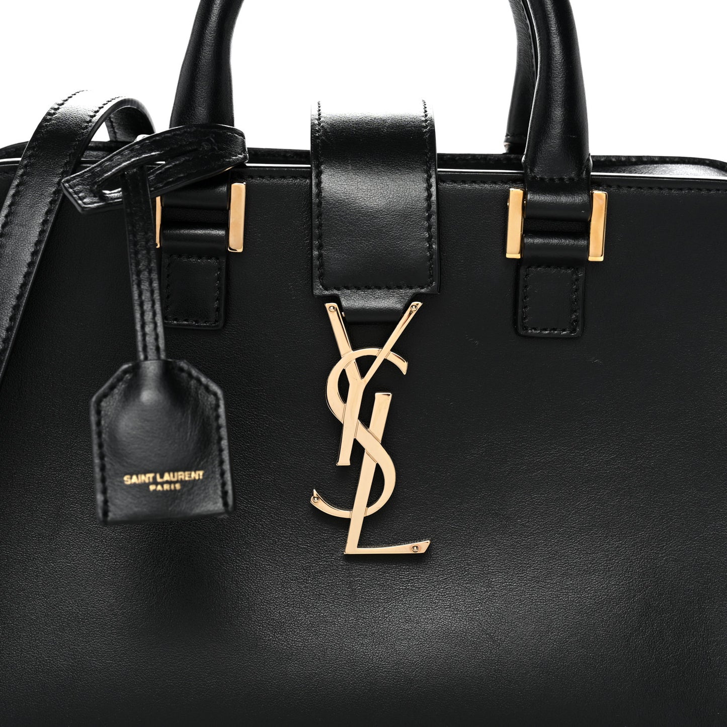 Calfskin Monogram Baby Cabas Black