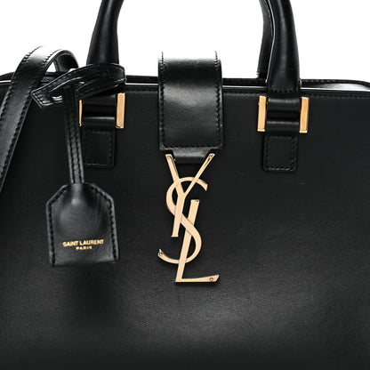 Saint Laurent Calfskin Monogram Baby Cabas Black 8 of 11