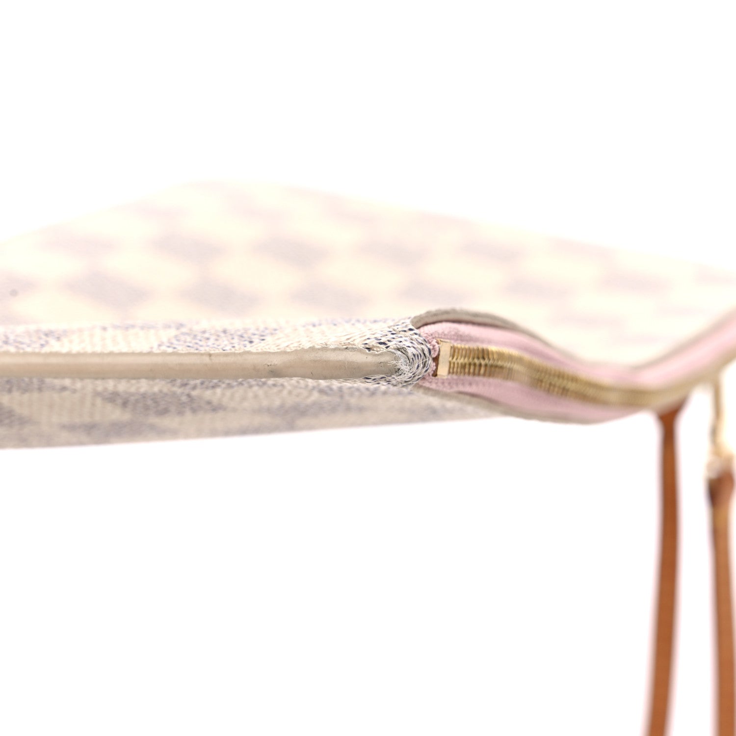 Louis Vuitton Damier Azur Neverfull MM GM Pochette Rose Ballerine 10 of 13