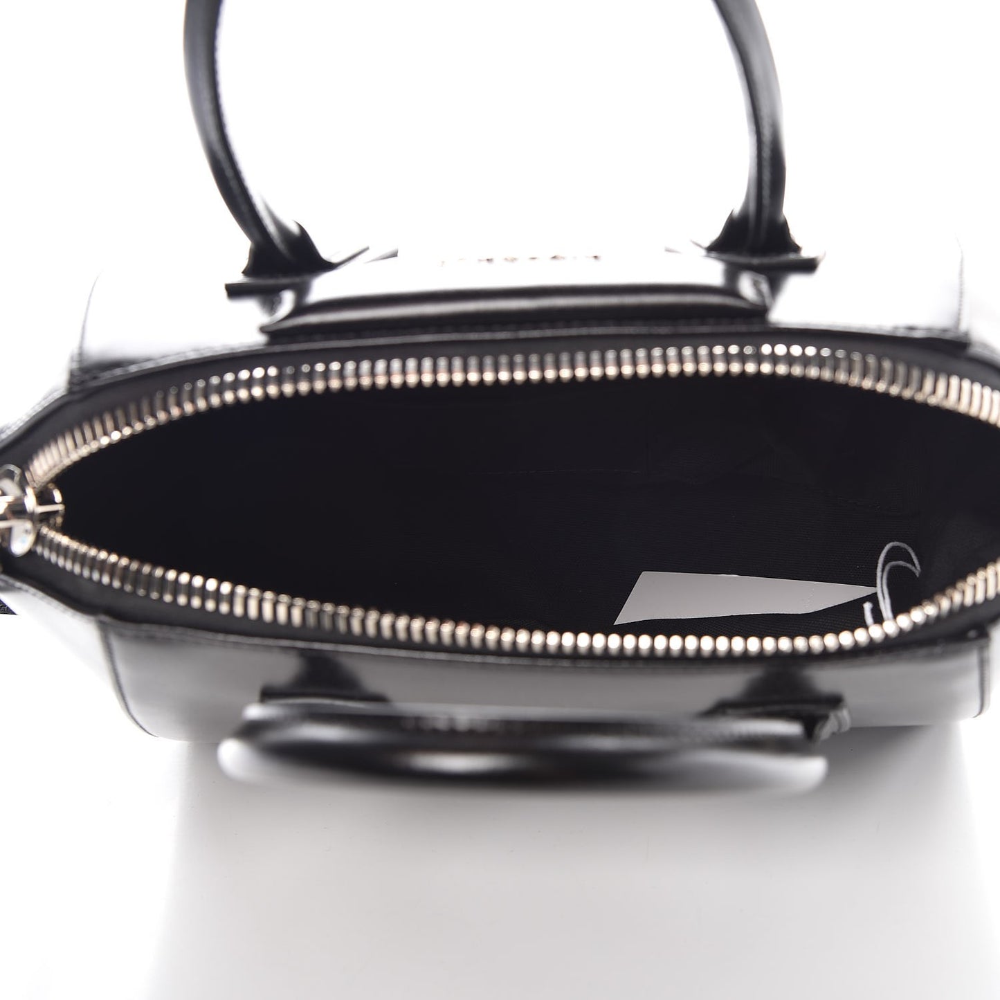 Shiny Lord Calfskin Small Antigona Black