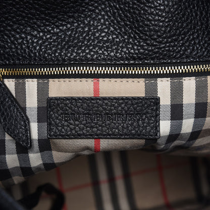 Burberry Grainy Calfskin Medium Cale Hobo Black 6 of 12