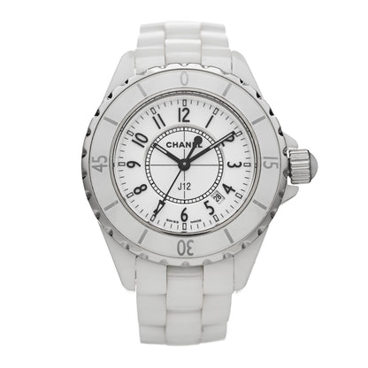 Chanel Stainless Steel Ceramic 33mm J12 Quartz Watch White 1 of 4