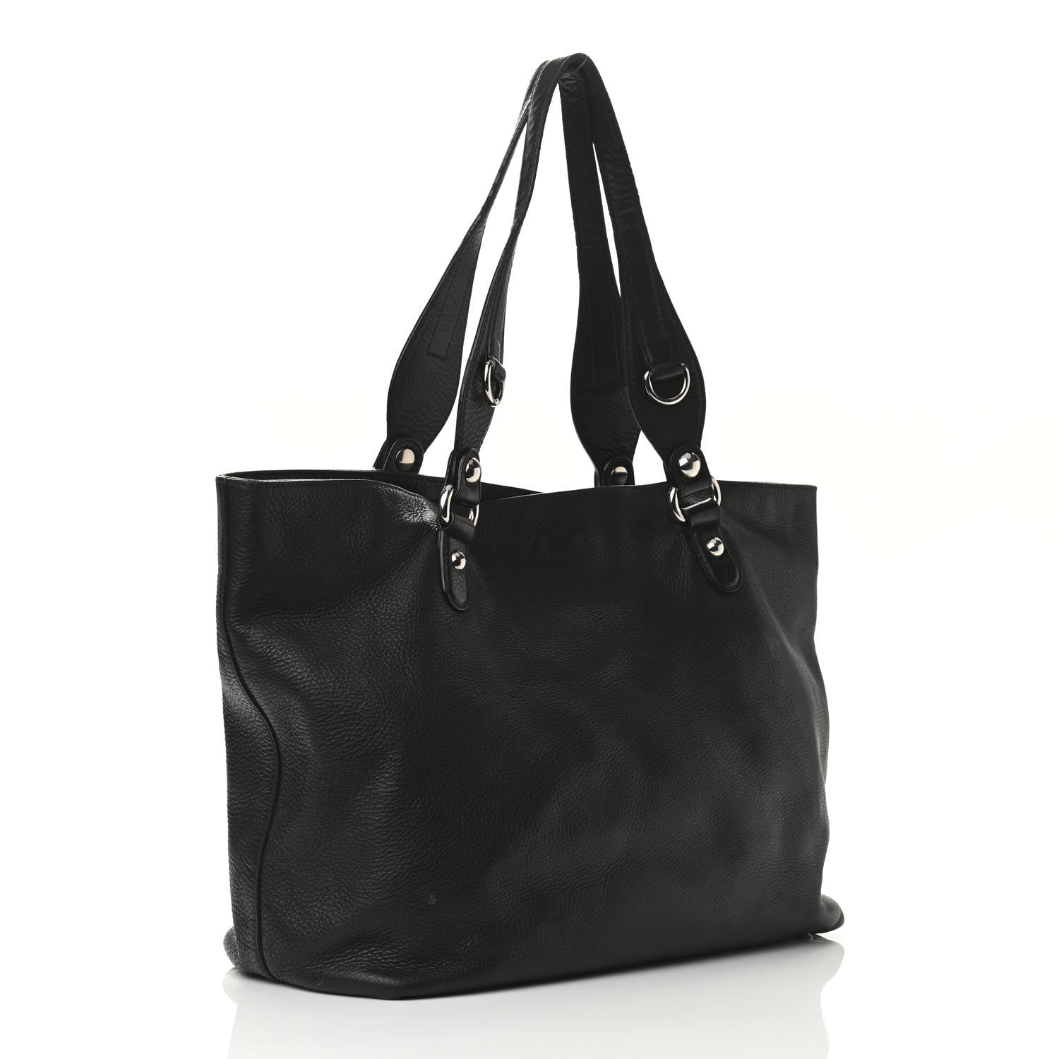 Gucci Calfskin Medium Icon Bit Tote Black 3 of 14