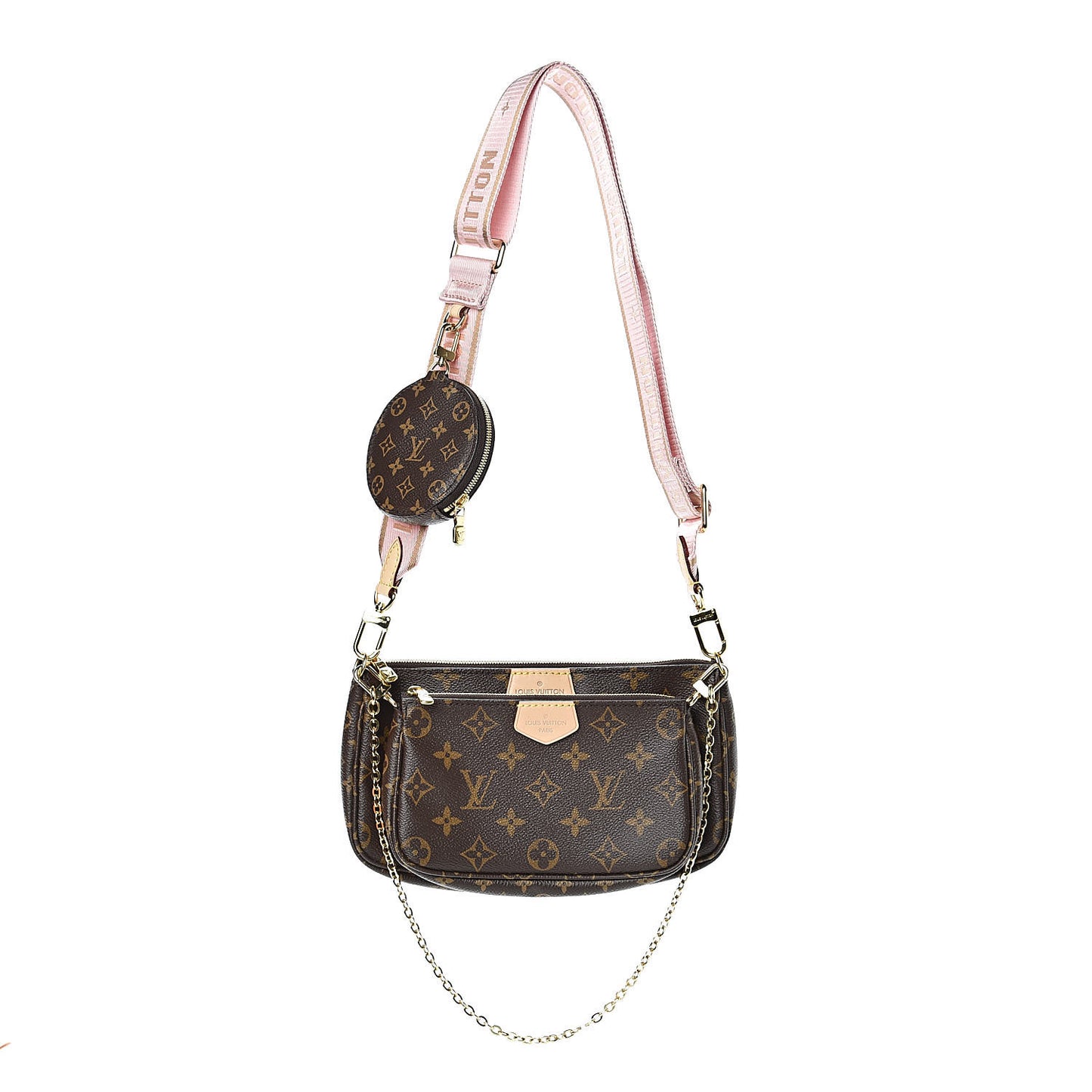 Monogram Multi Pochette Accessories Rose Clair