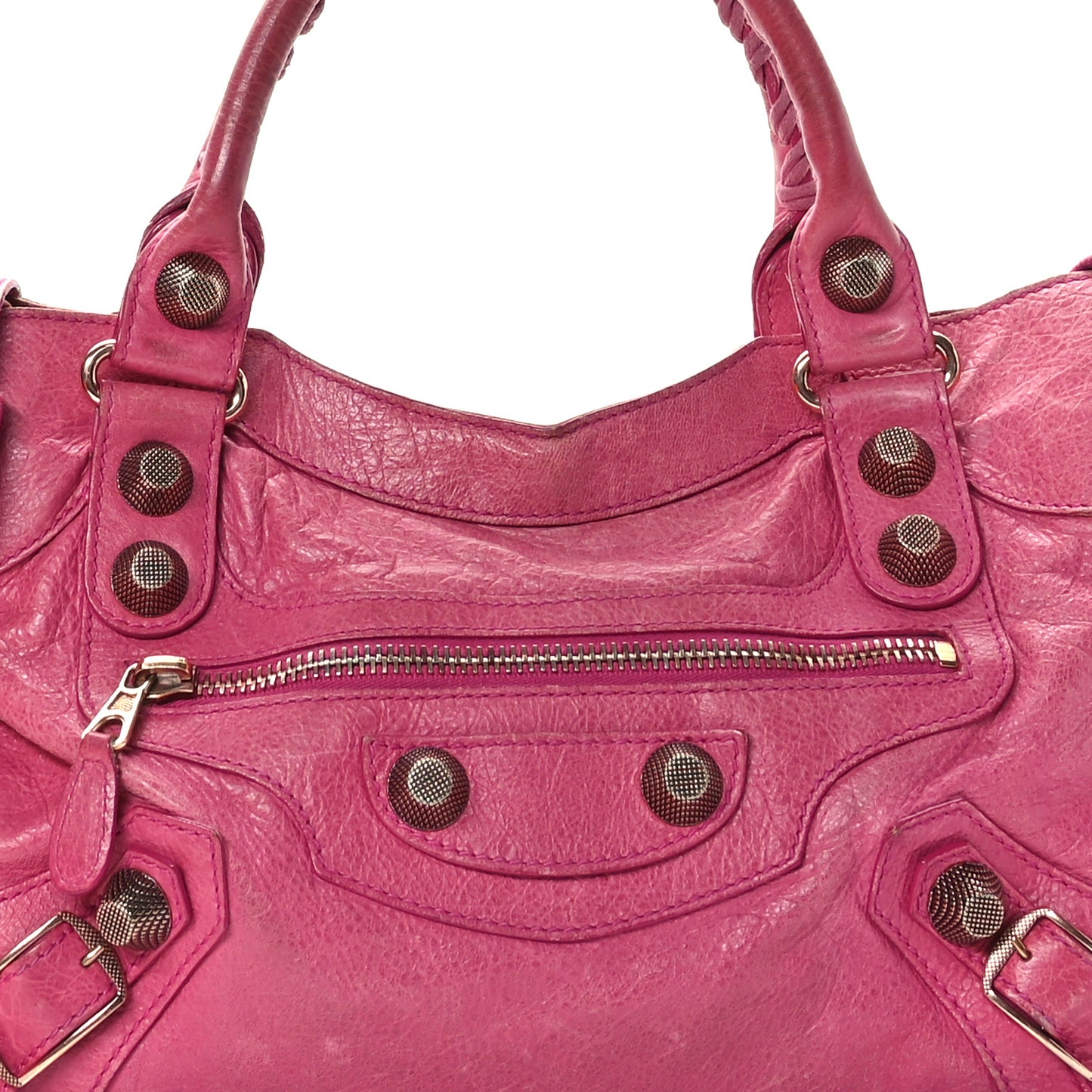 Agneau Giant 21 Rose Gold Hardware City Cyclamen Fucsia