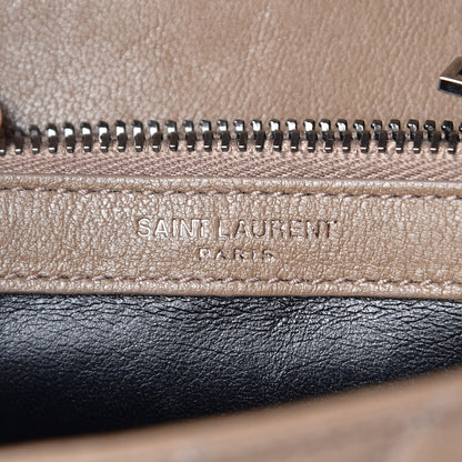 Saint Laurent Sheepskin Matelasse Chevron Monogram Medium College Bag Fard 7 of 12