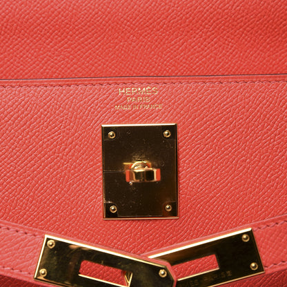 Hermes Epsom Kelly Sellier 32 Rose Jaipur 6 of 16