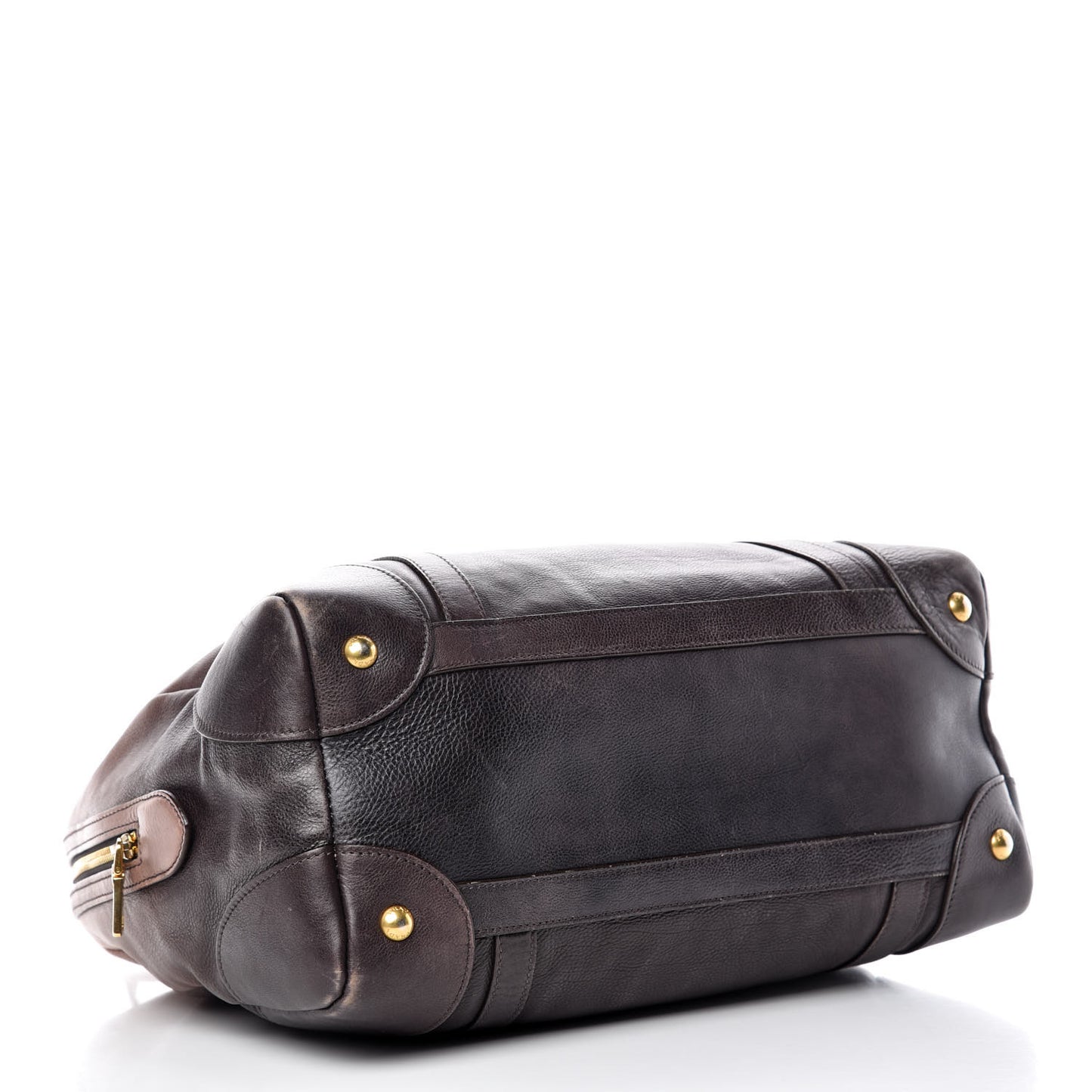 Glace Calf Shoulder Bag Fumo Sfumato