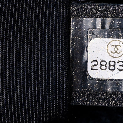 Chanel Tweed Quilted Large Chanel 19 Flap Navy Blue 6 of 12