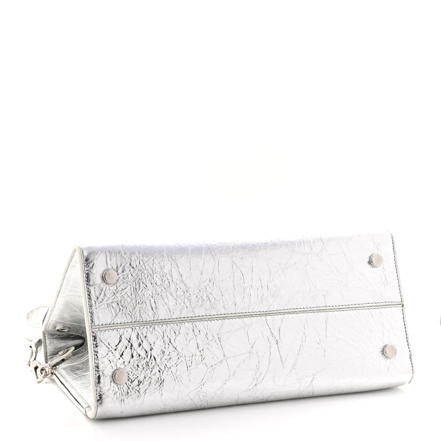 Christian Dior Metallic Calfskin Medium Diorever Flap Silver 4 of 14