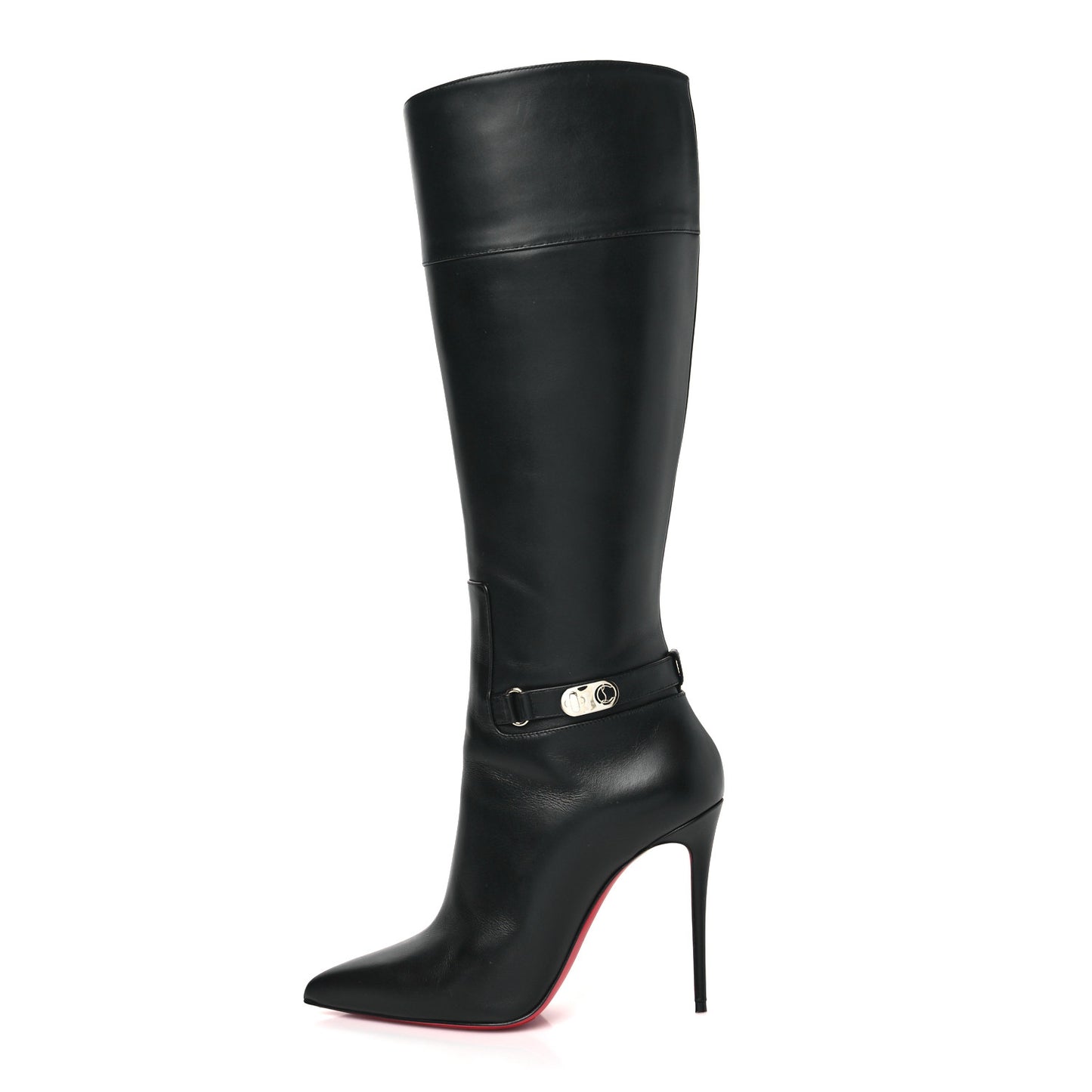 Calfskin Lock Kate Botta 100 Knee High Boots 39 Black